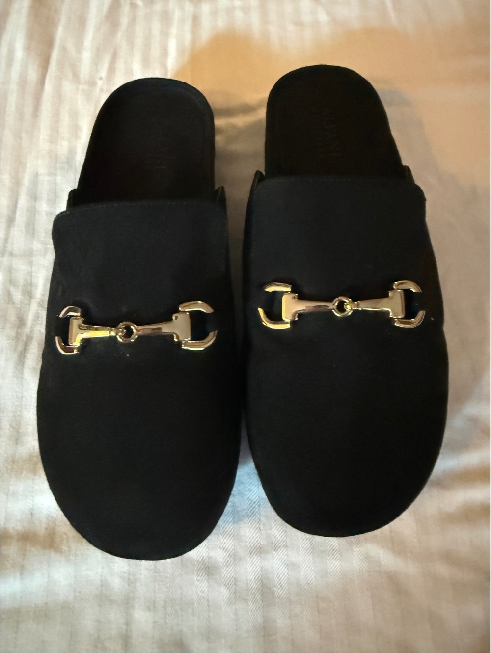 Alfani Step ’N Flex Tinslee Black Horsebit Mule Loafers Women’s Size 8M